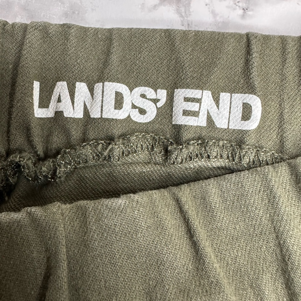 Lands' End Women's HR Pull On Skinny GD Jean Forest Moss - Picture 7 of 10